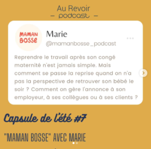 au revoir podcast maman bosse